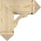 Ekena Millwork Merced Arts and Crafts Rough Sawn Bracket w/ Offset Brace, Douglas Fir, 8"W x 18"D x 18"H BKT0806X18X18MRC03RDF - alternate 3